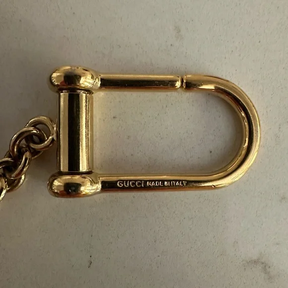 Gucci Blue Floral GG Supreme Card & Key Pouch with Pink Trim - Picture 5 of 7